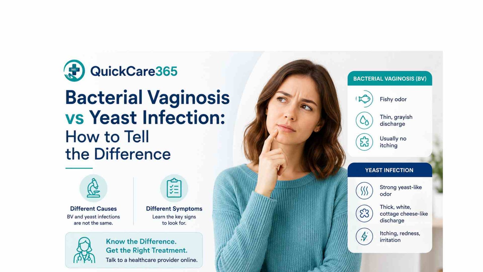 Bacterial Vaginosis vs Yeast Infection